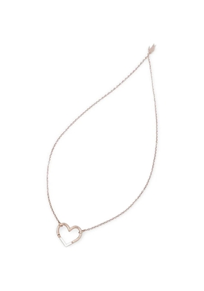 Lacoste heart-pendant necklace - Pink