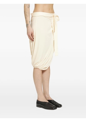 LEMAIRE wrap asymmetric skirt - Neutrals