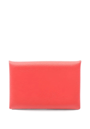 Hermès Pre-Owned 2018 Calvi Verso coin purse - Red