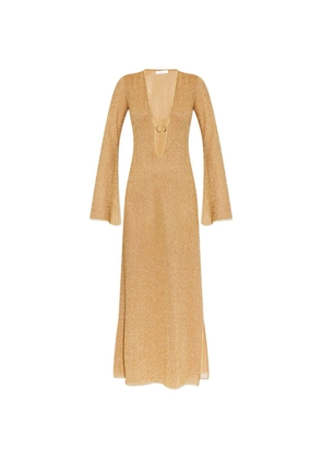 Oséree ring-detail maxi dress - Gold