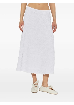 SAMSOE SAMSOE Sadaidy textured midi skirt - White