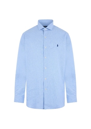 Polo Ralph Lauren embroidered-logo long-sleeve shirt - Blue