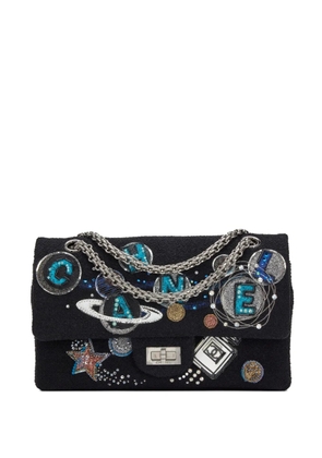 CHANEL Pre-Owned 2017 2.55 Double Flap Space Charm shoulder bag - Black