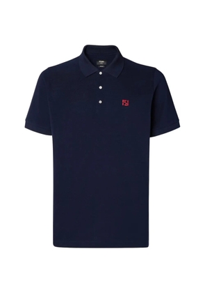 FENDI logo polo shirt - Blue