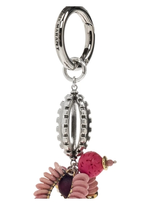 ISABEL MARANT beaded-embellishment keyring - Silver