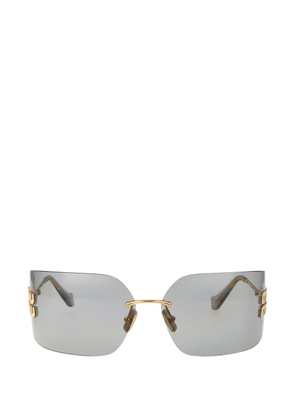 Miu Miu logo sunglasses - Gold