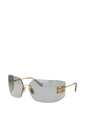 Miu Miu logo sunglasses - Gold