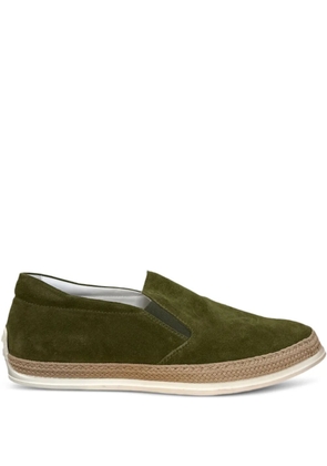 Tod's suede slip-on espadrilles - Green