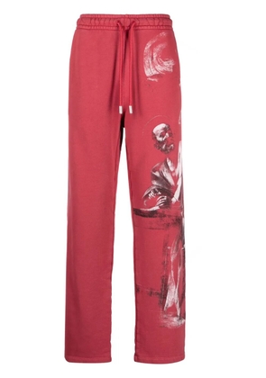 Off-White graphic-print track pants - Red