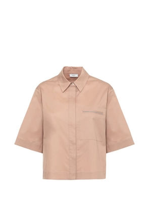 Peserico pocket detail shirt - Neutrals