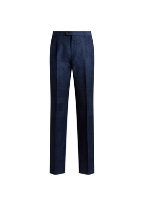 ETRO jacquard paisley trousers - Blue