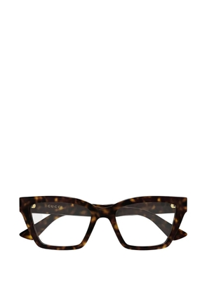 Gucci Eyewear cat-eye frame glasses - Brown