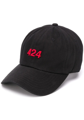 424 embroidered logo cap - Black