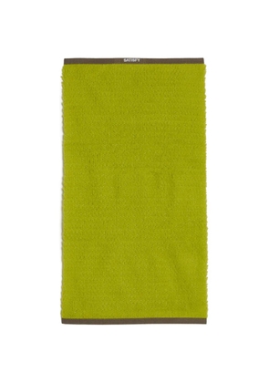 Satisfy FuzzFleece AD logo-detail scarf - Green