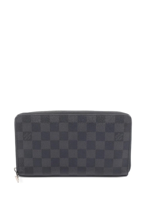 Louis Vuitton Pre-Owned 2014 Damier Graphite zipper wallet - Black