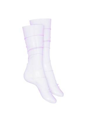 Maison Close tulle socks - Purple