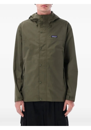 Patagonia hooded logo jacket - Green