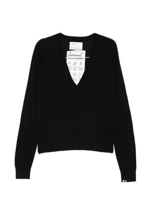 extreme cashmere Collin V-neck sweater - Black