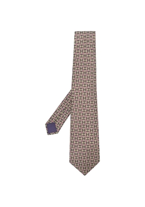 Hermès Pre-Owned patterned tie - Purple