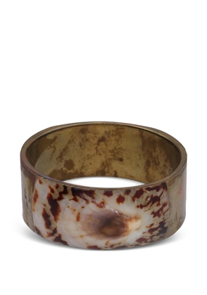 Vintage Seashell bangle bracelet - Gold