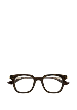 Alexander McQueen square-frame glasses - Brown