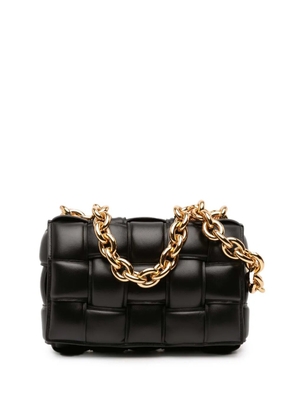 Bottega Veneta Pre-Owned 2012-2025 Nappa Intrecciato Padded Chain Cassette satchel - Black