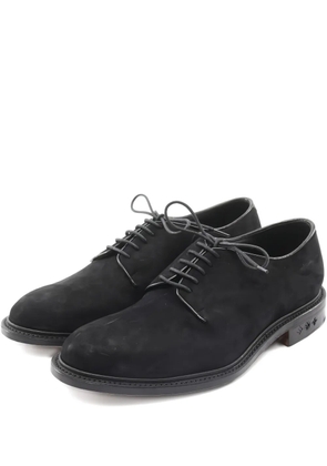 Louis Vuitton Pre-Owned lace-up suede derby shoes - Black