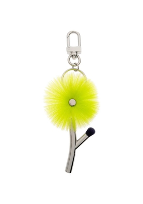 Issey Miyake flower-charm keyring - Silver