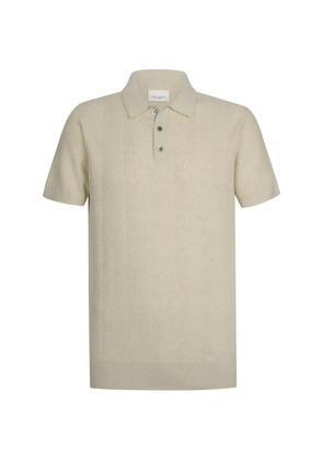 Profuomo herringbone polo shirt - Neutrals