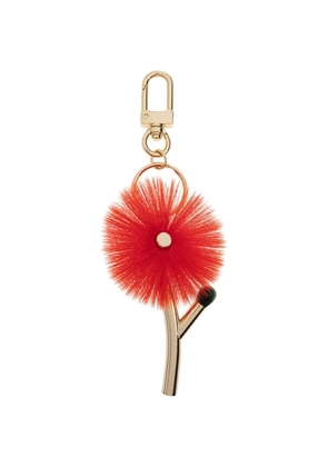 Issey Miyake flower-detail keyring - Gold