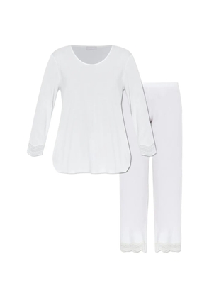 Hanro lace-trim pajama - White