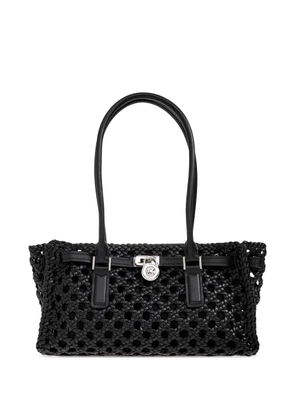Michael Michael Kors Hamilton woven tote bag - Black