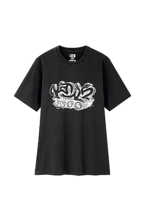 KAWS x Uniqlo Wordmark T-shirt - Black