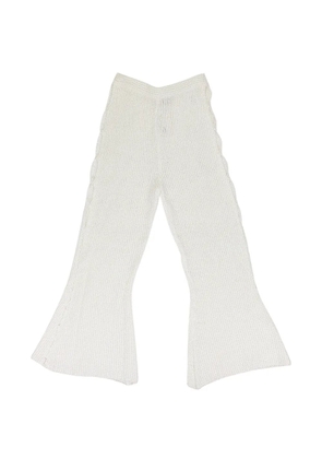 Eckhaus Latta flared trousers - White
