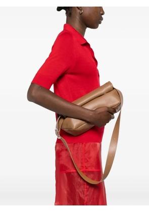 Jil Sander small Rollup logo-detail shoulder bag - Brown