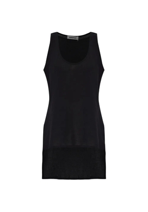 DARKPARK side slit tank top - Black