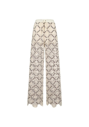 Herno crochet trousers - Neutrals