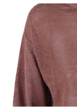 Weekend Max Mara round-neck knitted top - Brown