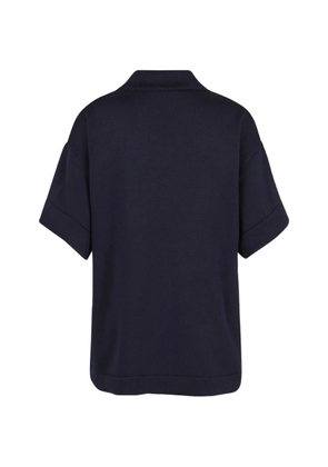 Jil Sander V-neck buttoned polo shirt - Blue