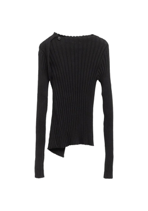 Paloma Wool no 2837 Esmolar asymmetric ribbed sweater - Black