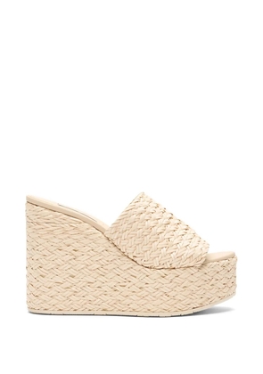 Casadei Suncity wedged sandals - Neutrals