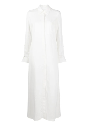TWP long-sleeve maxi shirt dress - White