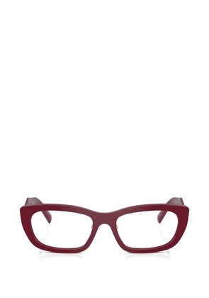Prada Eyewear geometric-frame glasses - Red