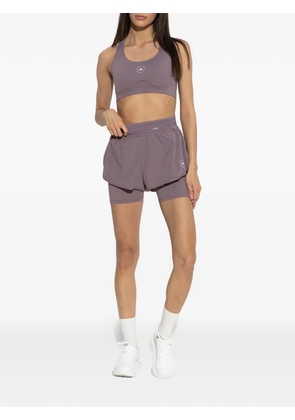adidas by Stella McCartney layered shorts - Purple