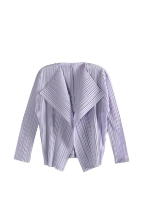 Pleats Please Issey Miyake pleated jacket - Purple