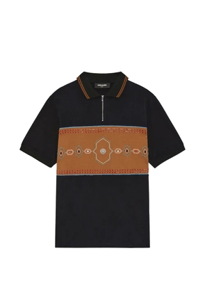 Ahluwalia Radha zip-fastening polo shirt - Black