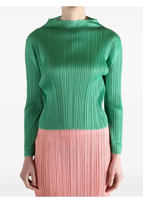 Pleats Please Issey Miyake pleated top - Green