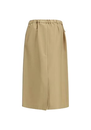 Fabiana Filippi belt elasticated midi skirt - Neutrals