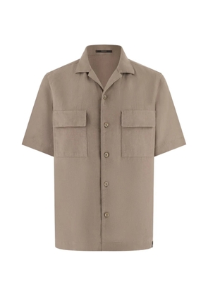 Boggi Milano camp-collar shirt - Neutrals
