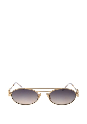 Miu Miu oval logo sunglasses - Gold